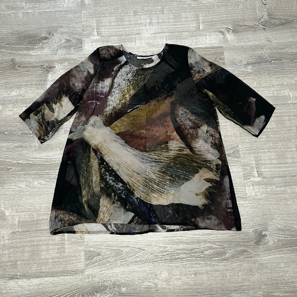 Bryn Walker Tunic Top Size S Boho Arty Shirt